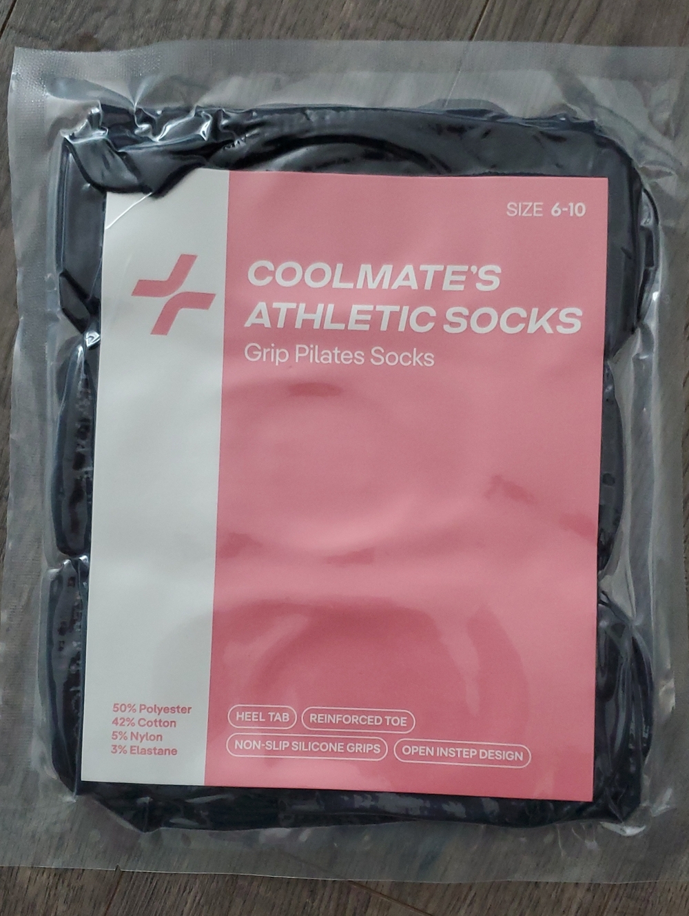Athletic Grip Pilates Socks - Black